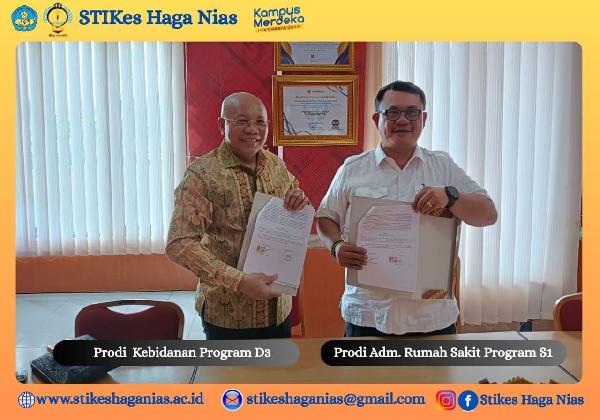 Penandatanganan MoU-Nota Kesepahaman antara STIKes Haga Nias dengan Pemko Gunungsitoli